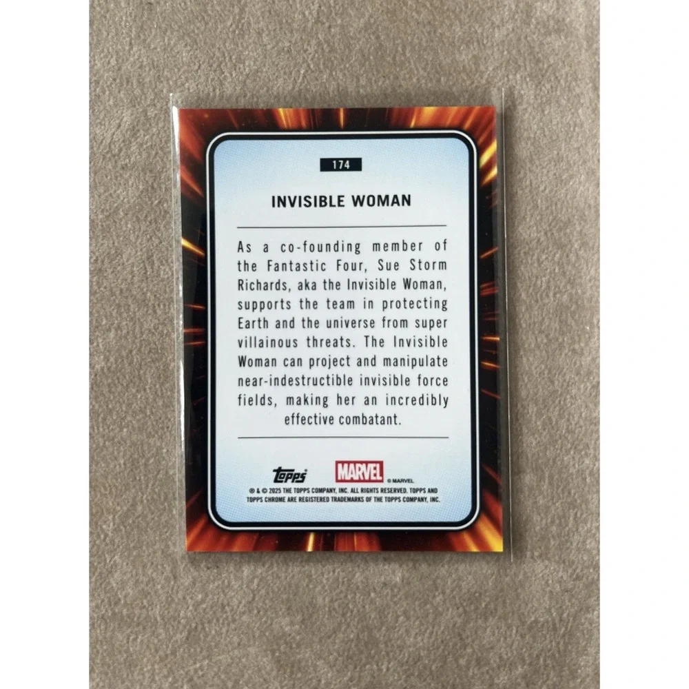 2025 Topps Chrome Marvel Invisible Woman #174 Base Card‎